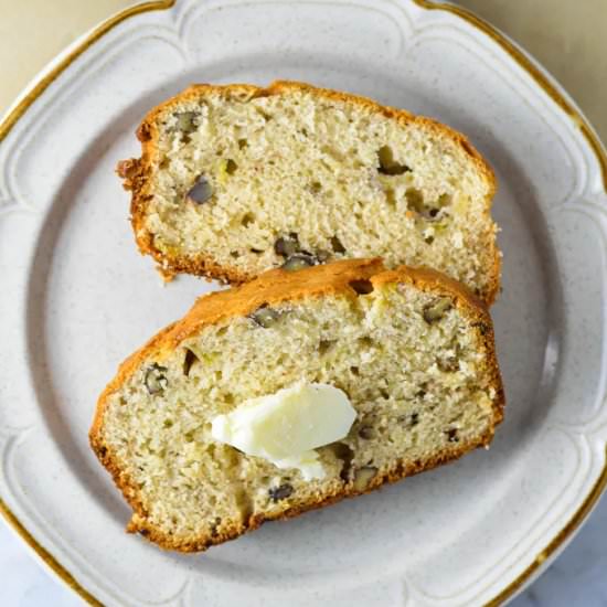 Cream Cheese Banana Pecan Bread - Recipe photo by atasteofmadness
