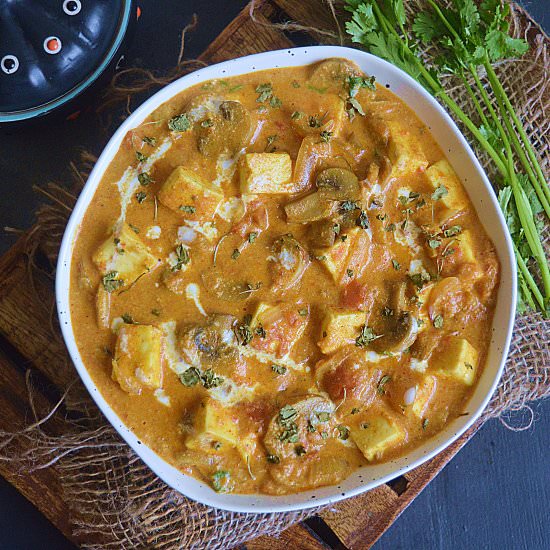 Instant Pot Mushroom Paneer Masala - Recipe photo by Sharmila Kingsly