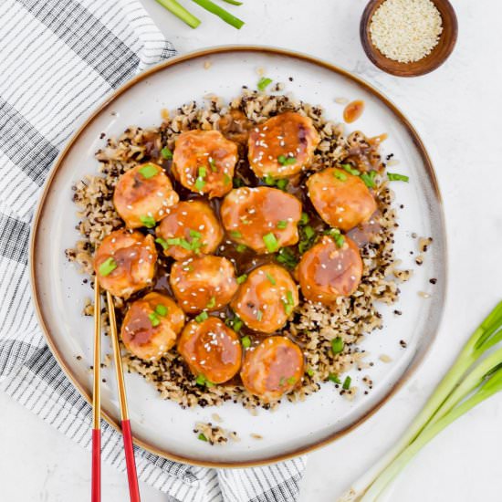 Teriyaki Cocktail Meatballs - Recipe photo by apaigeofpositivity