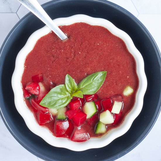 Gazpacho Watermelon Soup - Recipe photo by MyPurePlants