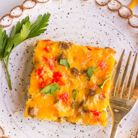 Sausage Hashbrown Casserole - Recipe photo by Kathryns.kitchen.blog