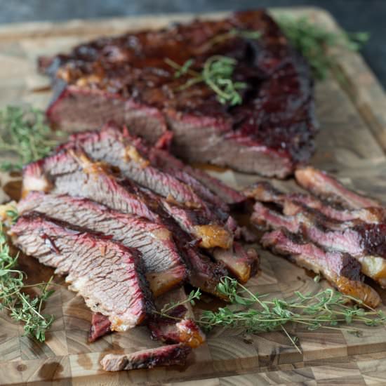 Smoked Beef Brisket - Recipe photo by BinkysCulinaryCarnival
