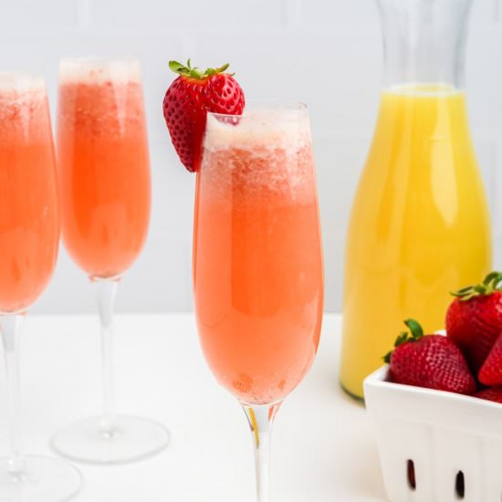 Strawberry Mimosa Recipe - Recipe photo by wholefully