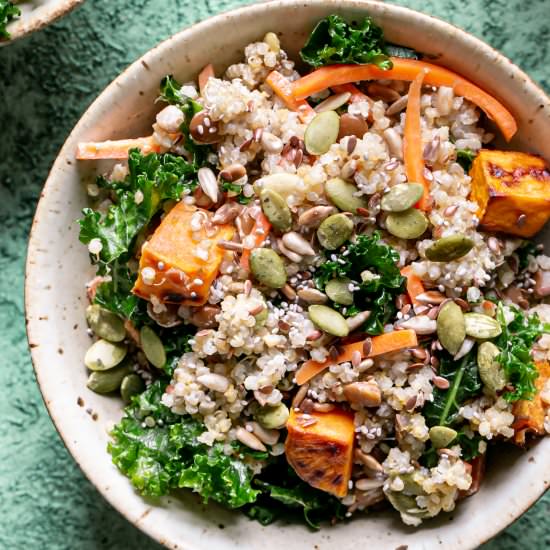 Creamy Tahini Quinoa Bowls - Recipe photo by Healthy Little Vittles