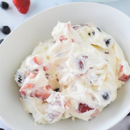 KETO CHEESECAKE SALAD - Recipe photo by Stylish Cravings