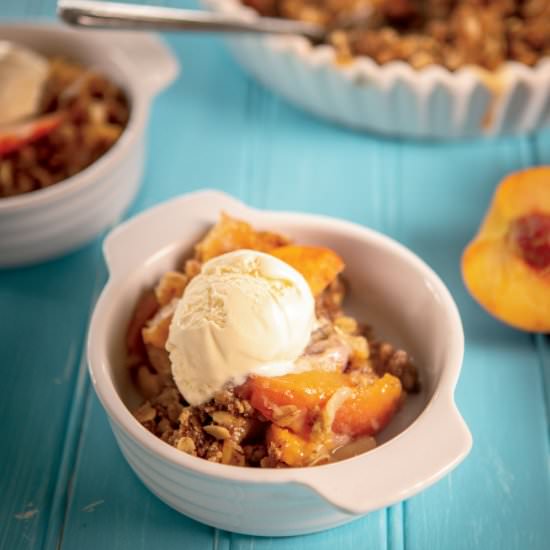 Peachy Keen Crumbler - Recipe photo by farmflavor