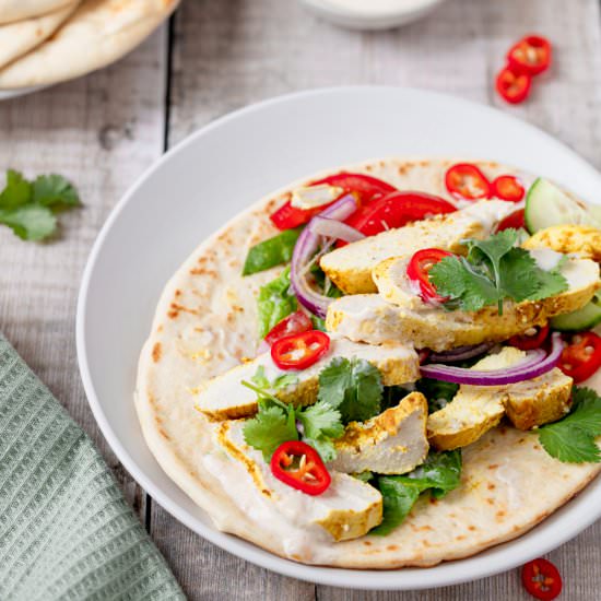Indian Chicken Wrap - Recipe photo by Searchingforspice