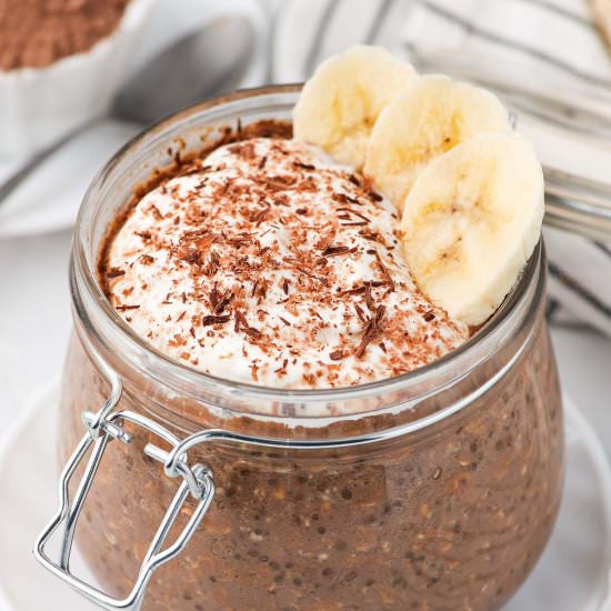 Chocolate Banana Overnight Oats - Recipe photo by itsnotcomplicatedrecipes