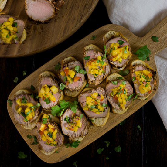 Pork Tenderloin Crostini - Recipe photo by House of Elyn Ryn