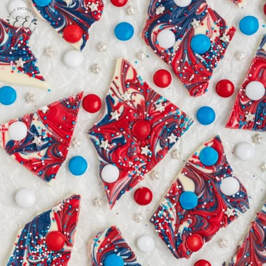 4th of July Bark - Recipe photo by emilyenchanted