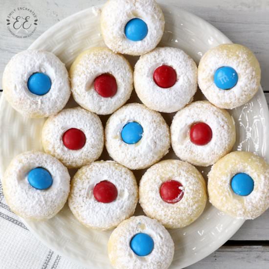 4th of July Thumbprint Cookies - Recipe photo by emilyenchanted