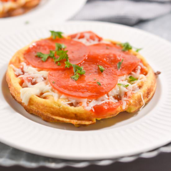 Pizza Chaffle - Recipe photo by littlebitrecipes