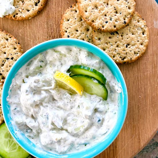 Easy Tzatziki Sauce - Recipe photo by amycaseycooks