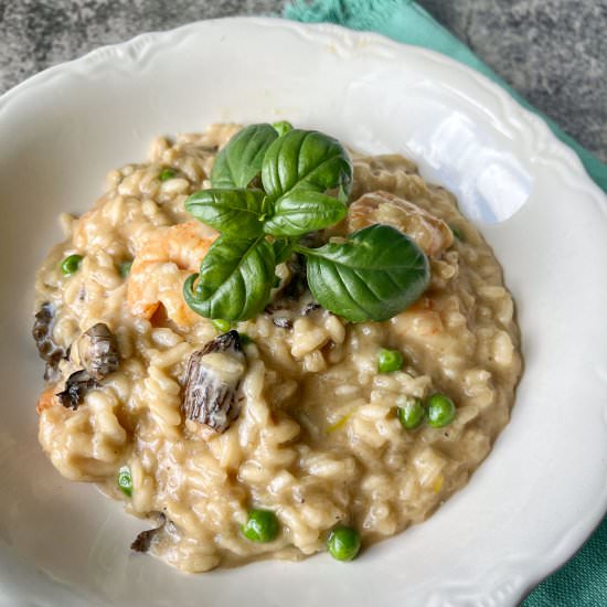 Mushroom & Prawn Risotto - Recipe photo by HIldaskitchenblog