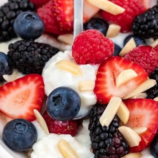 Berry Cottage Cheese Breakfast Bowl - Recipe photo by Skinnytaste