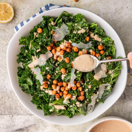 Tahini Kale Salad - Recipe photo by everylittlecrumb