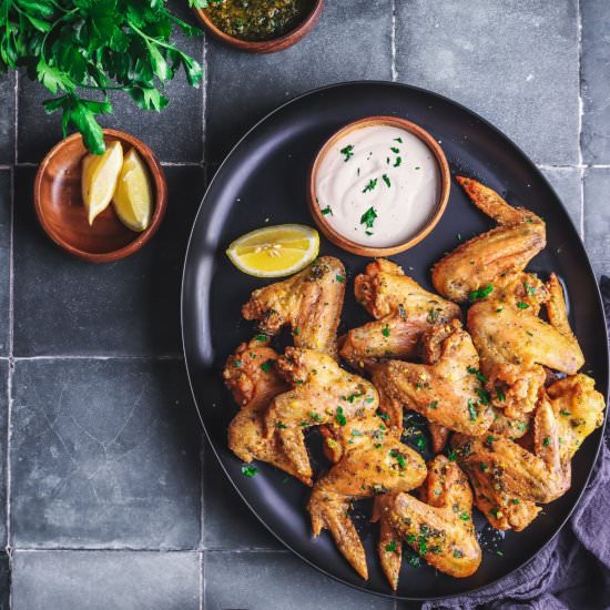 BAKED LEMON PEPPER CHICKEN WINGS - Recipe photo by worldly_treat