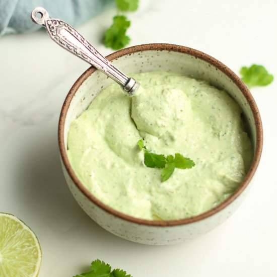 Avocado Crema - Recipe photo by suebeehomemaker