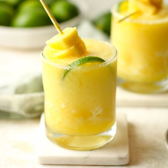 Frozen Pineapple Margaritas - Recipe photo by suebeehomemaker