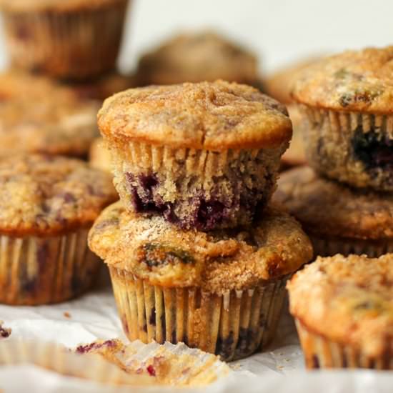Lemon Blueberry Streusel Muffins - Recipe photo by suebeehomemaker