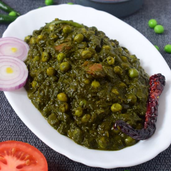 Palak matar - Recipe photo by rumkisgoldenspoon
