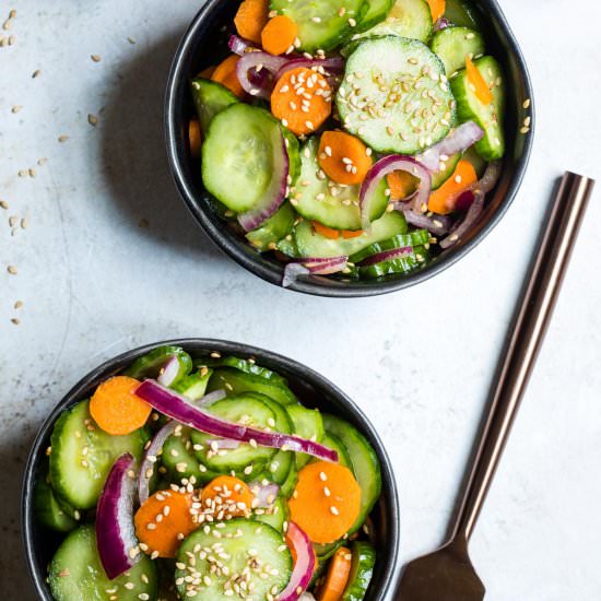 Cucumber Carrot Salad - Recipe photo by Chef Molly