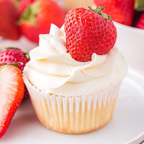 Strawberry Shortcake Cupcakes - Recipe photo by bellyfull