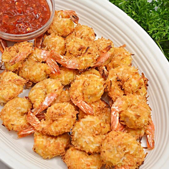 KETO COCONUT SHRIMP - Recipe photo by Stylish Cravings