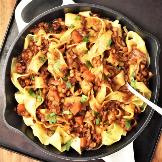 Vegan Lentil Ragu - Recipe photo by everydayhealthyrecipes