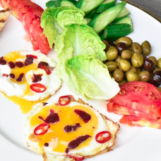 Lebanese Fried Eggs with Garlic and - Recipe photo by hadias lebanese cuisine