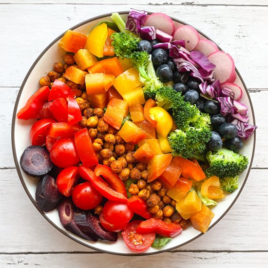 Rainbow Salad Bowl - Recipe photo by uglyducklingbakery