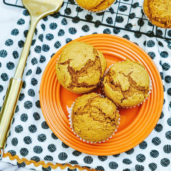 2 Ingredient Pumpkin Muffins - Recipe photo by CakeMixRecipes