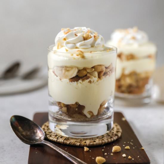 Salted Peanut Banana Pudding - Recipe photo by farmflavor