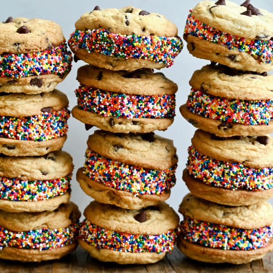 Homemade Ice Cream Sandwiches - Recipe photo by justataste
