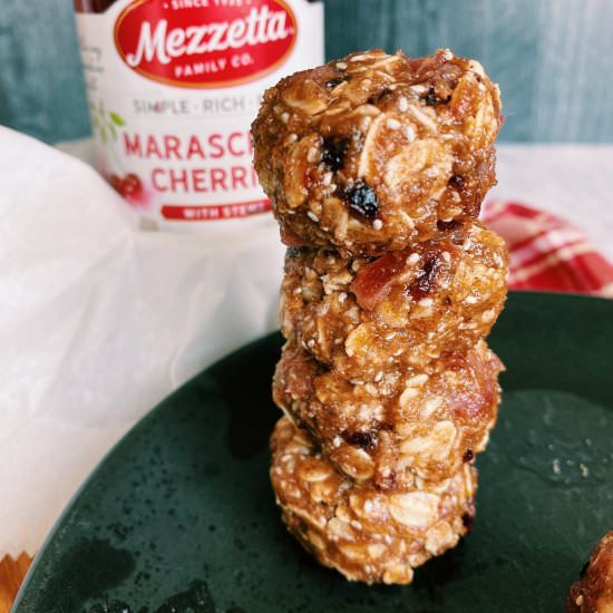 Cherry Chip Pecan Energy Balls - Recipe photo by apaigeofpositivity