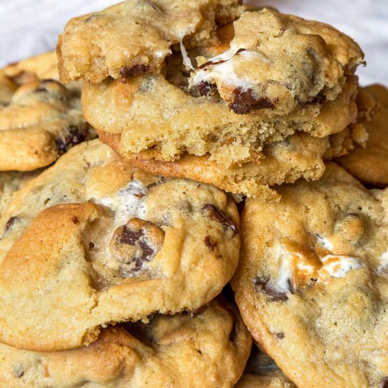 S’mores Cookies with Chocolate Chip - Recipe photo by tamararay