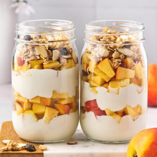 Peach Yogurt Parfaits - Recipe photo by bellyfull