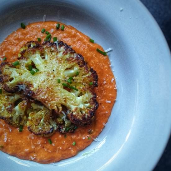 Cauliflower steaks - Recipe photo by robbishfood