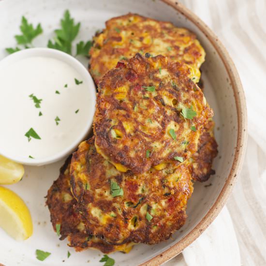 Zucchini Corn Fritters - Recipe photo by AllThingsMamma