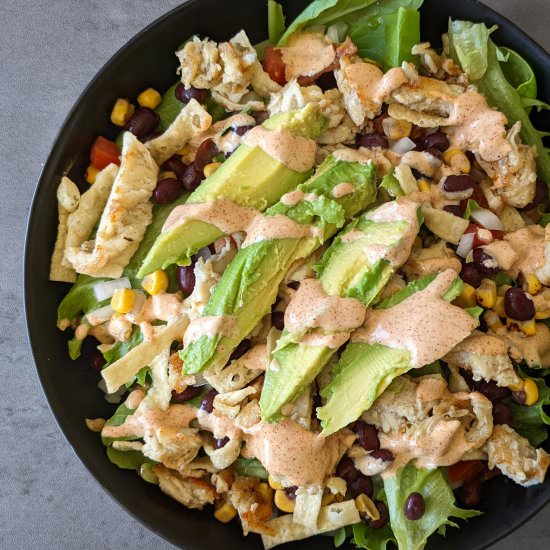 Southwest Chili Lime Salad - Recipe photo by thecandidcooks
