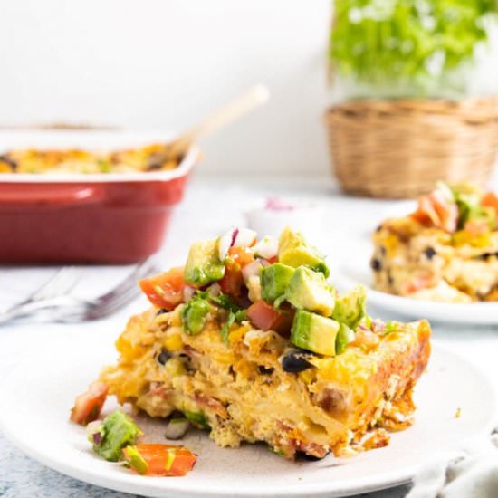 Mexican Breakfast Casserole - Recipe photo by noshingwiththenolands