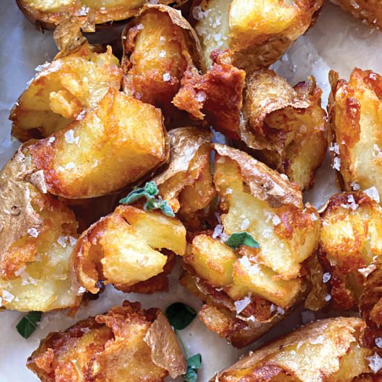 Crispy Country Fried Potatoes - Recipe photo by The Greek Foodie