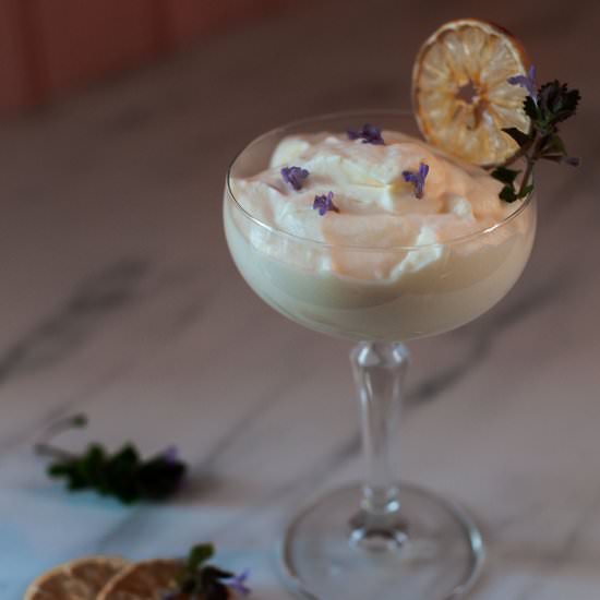 Easy 5 Ingredient Lemon Mousse - Recipe photo by Nordic Provisions