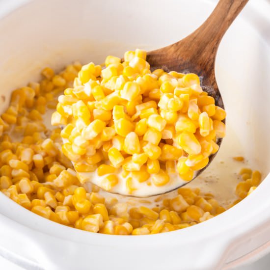 Slow Cooker Creamed Corn - Recipe photo by buildyourbite