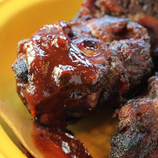 Matt Horn's smoked oxtails - Recipe photo by Food Gal