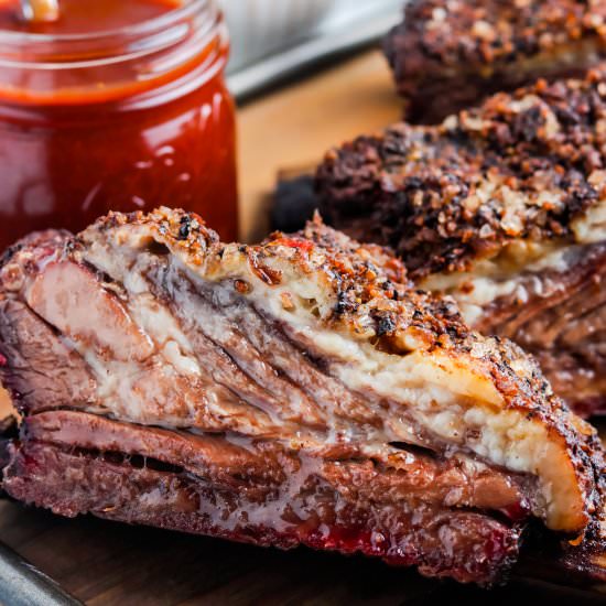 Smoked Beef Ribs - Recipe photo by FoodFolksandFun