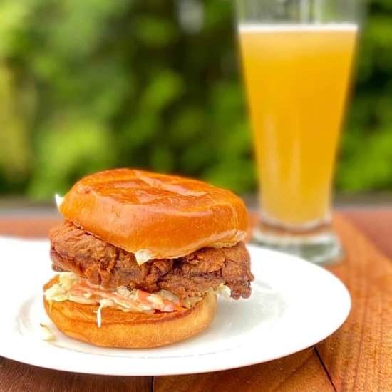 Crispy Chicken Burger - Recipe photo by Maplewoodroad.com