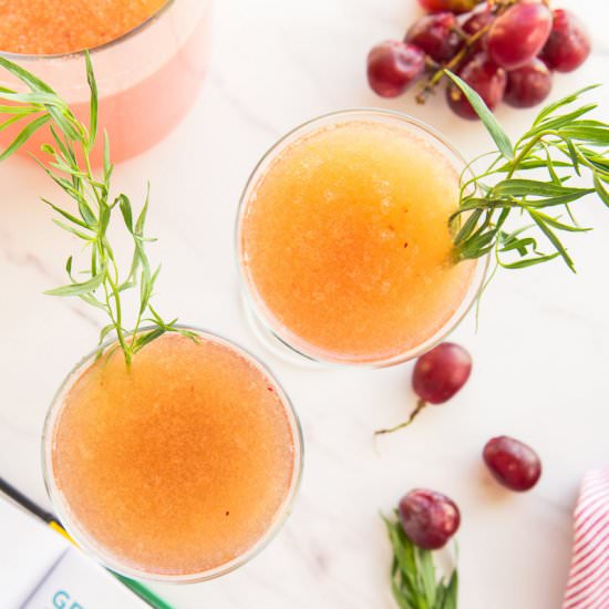 Grape Tarragon Gin Spritzer - Recipe photo by senseandedibility