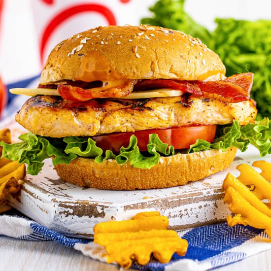 Grilled Chicken Club Sandwich - Recipe photo by Flavor Mosaic