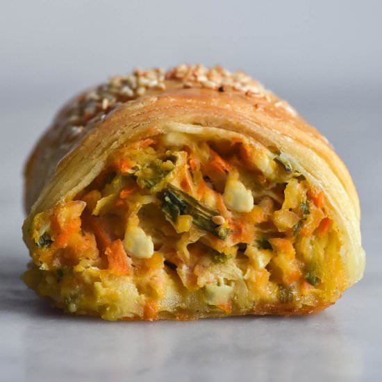 Gluten free veggie chickpea rolls - Recipe photo by georgeats